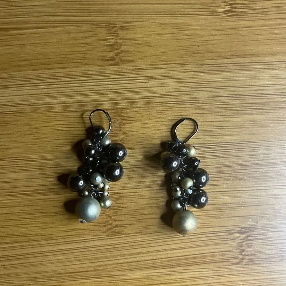 Vintage Elegant Pearl Cluster Earrings